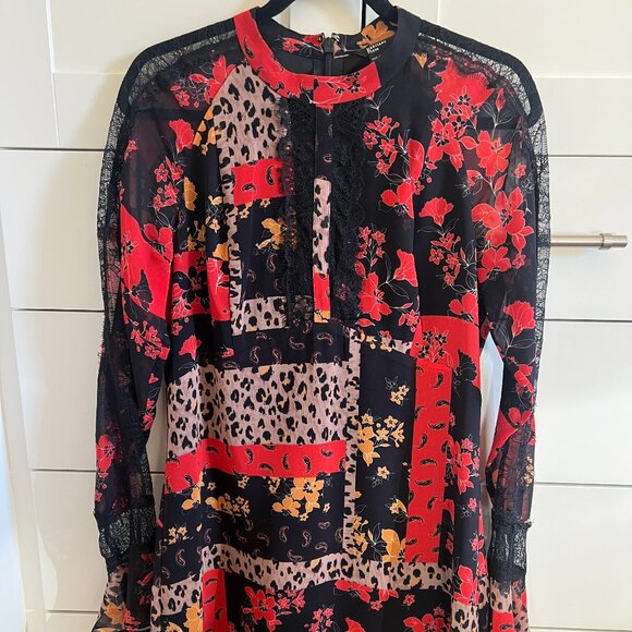 Guess by Marciano red and black dress - Picture 1 of 7